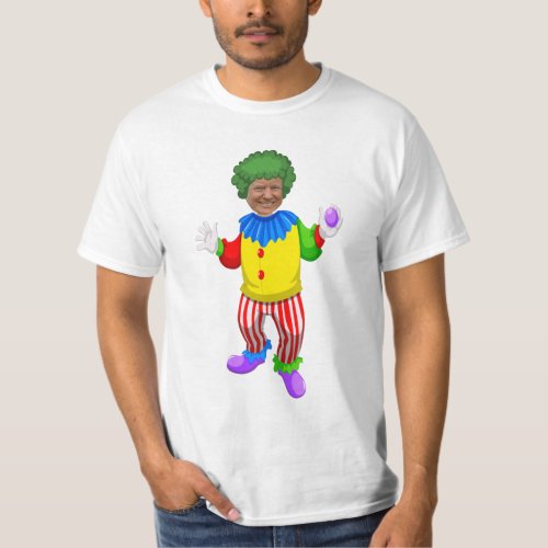 Trump Clown Funny Green Hair Value Budget Fab T_Shirt