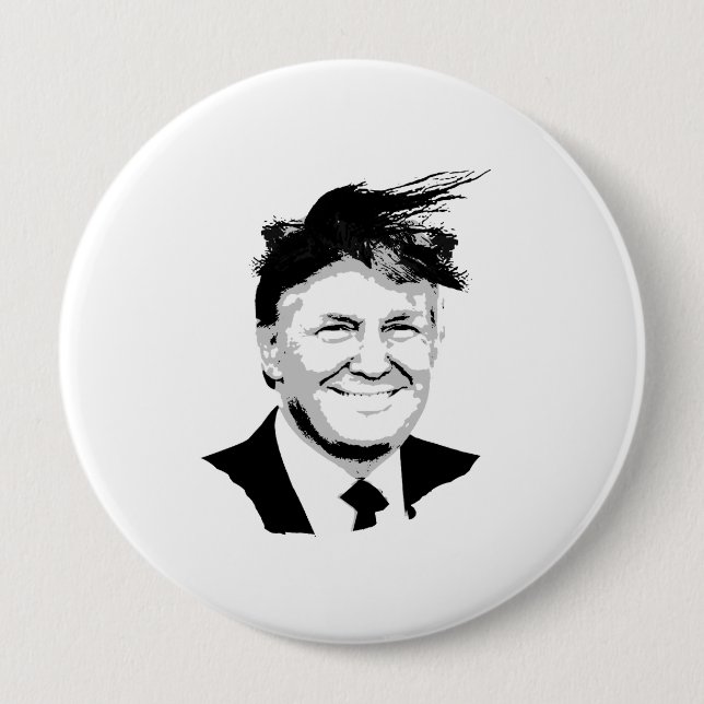 Trump Comb Over Button (Front)