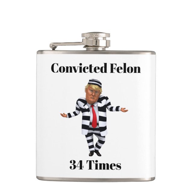 Trump Convicted Felon Flask (Front)