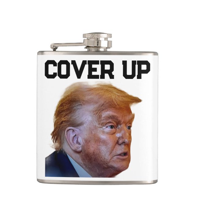 Trump Cover Up Flask (Front)