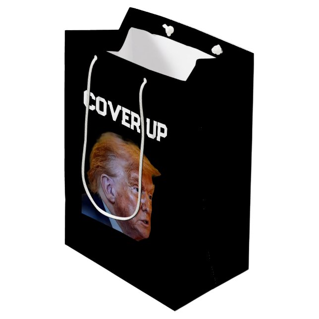 Trump Cover Up Gift Bag (Front Angled)