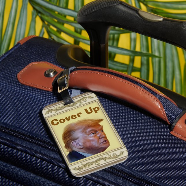 Trump/Cover Up Luggage Tag (Front Insitu 1)