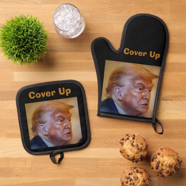Trump/Cover Up Oven Mitt & Pot Holder Set (Top Down)