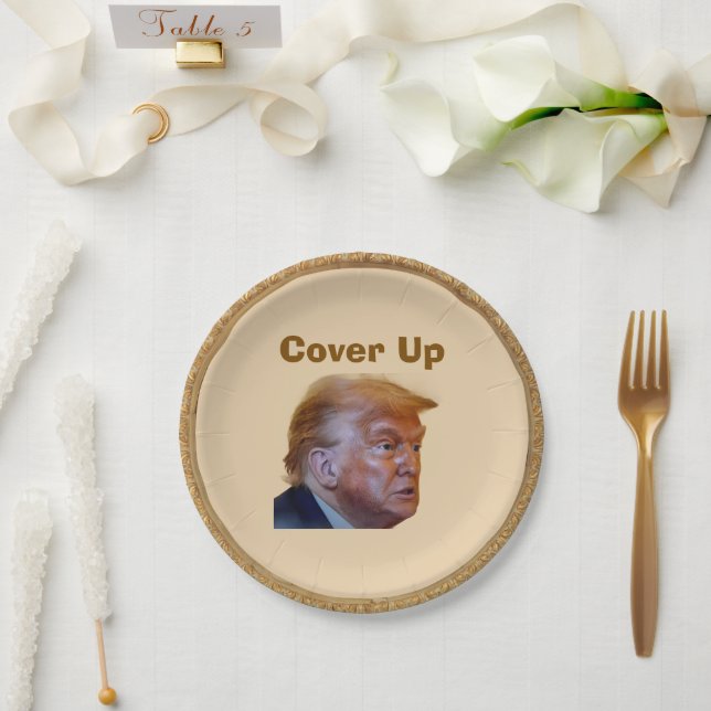 Trump/Cover Up Paper Plate (Wedding)