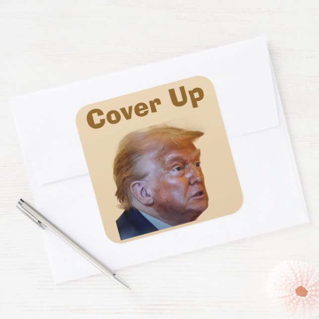 Trump/Cover Up Sticker (Envelope)