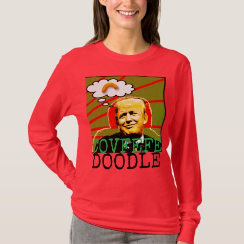 Trump Covfefe Doodle Ugly Christmas Sweater women T_Shirt