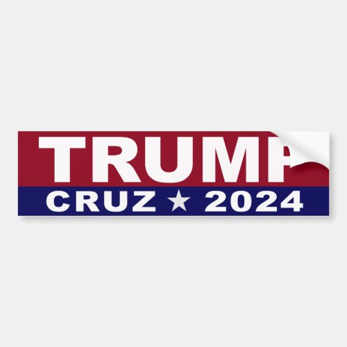 Trump Cruz 2024 Bumper Sticker
