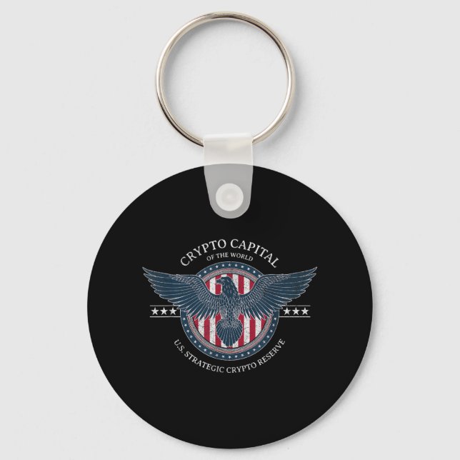 Trump Crypto Capital U.s. Strategic Crypto Reserve Keychain (Front)