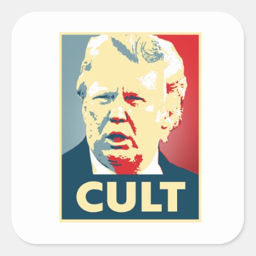 Trump Cult Square Sticker