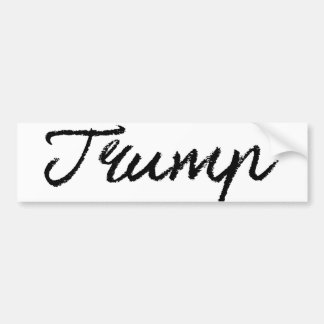 Trump Cursive Signature -.png Bumper Sticker