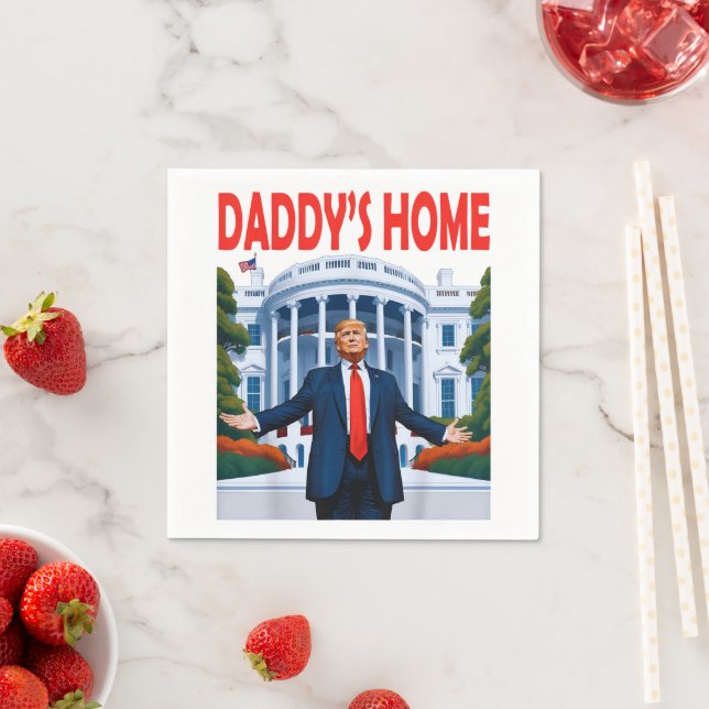 Trump Daddys Home Napkins (Insitu)