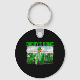 Trump Daddys Home White House Funny Trump St Keychain