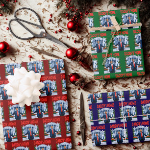 Trump Daddys Home White House Gift Wrap