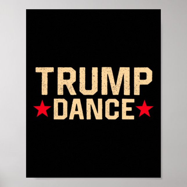 Trump Dance 2024 Qr 4547 Funny Trump Dancing Code  Poster (Front)