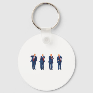 Trump Dance 4th Of July Trump 2024  Keychain