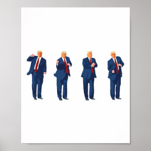 Trump Dance 4th Of July Trump 2024 Poster