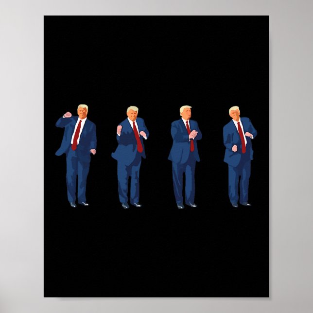Trump Dance 4th Of July Trump 2024  Poster (Front)