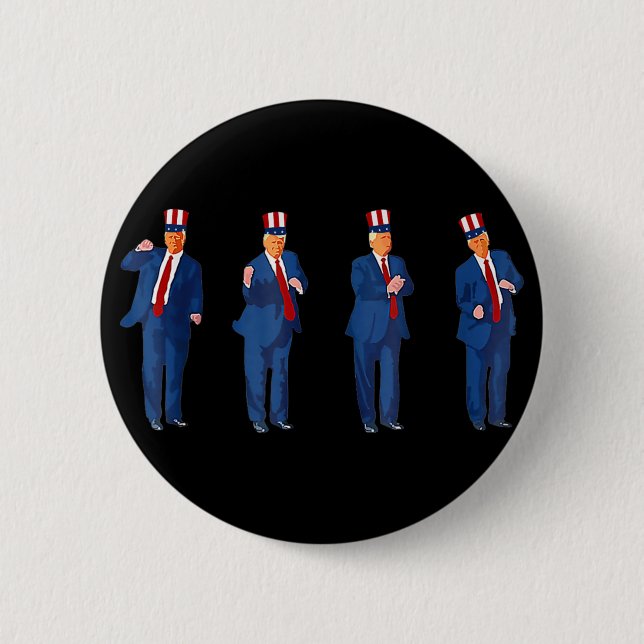 Trump Dance 4th Of July Trump 2025 _1  Button (Front)