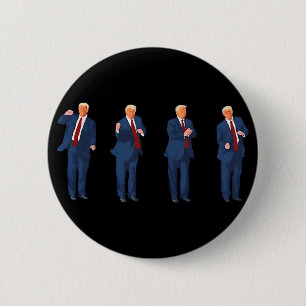 Trump Dance 4th Of July Trump 2025 Button