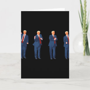Trump Dance 4th Of July Trump 2025  Card