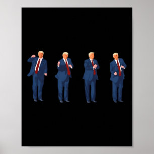 Trump Dance 4th Of July Trump 2025 Poster