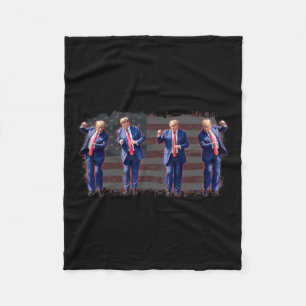 Trump Dance  Fleece Blanket