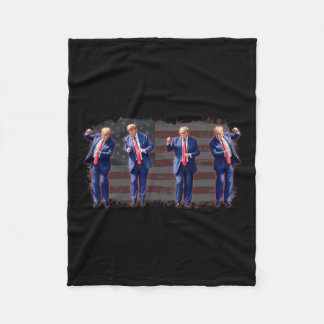 Trump Dance Fleece Blanket
