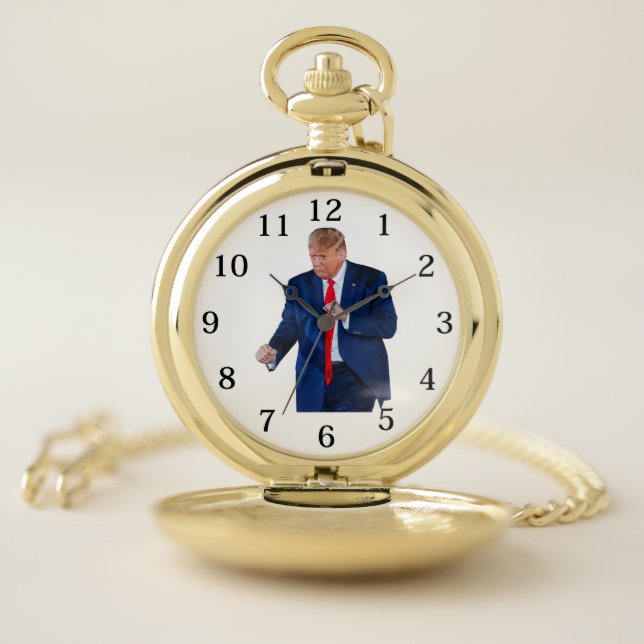 Trump Dance Funny Pocket Watch (Inside)