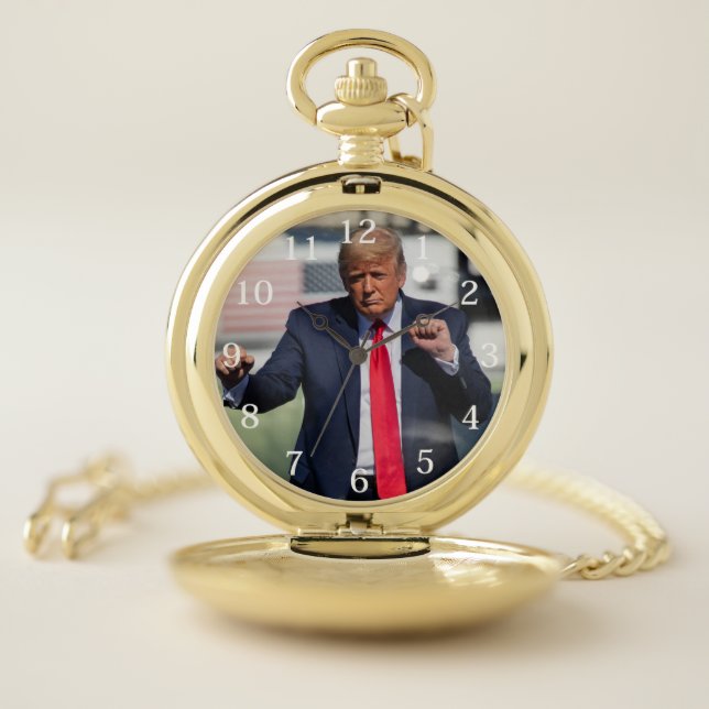 Trump Dance Funny Pocket Watch (Inside)