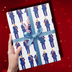 Trump Dance Funny Trump Dancing Gift Wrapping Paper