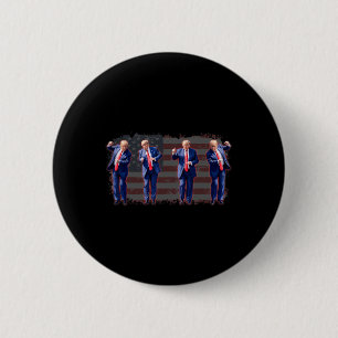 Trump Dance Pro Trump 2024 Trump President Mega 45 Button