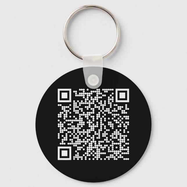 Trump Dance Qr Funny President Dance Code (on Back Keychain (Front)