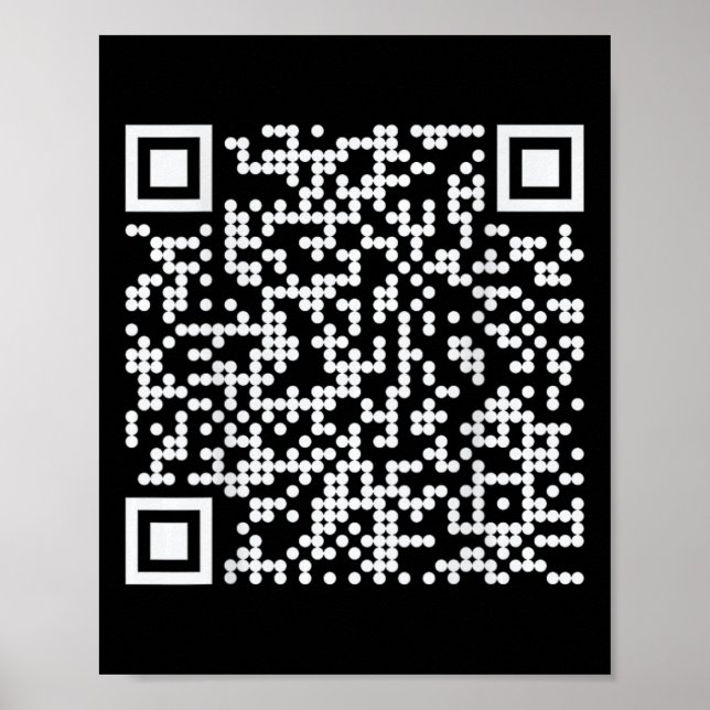Trump Dance Qr Funny President Dance Code (on Back Poster (Front)