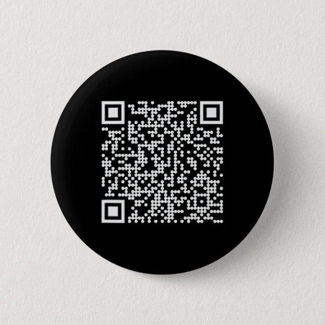 Trump Dance Qr Funny President Trump Dancing Code  Button (Front)
