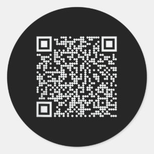Trump Dance Qr Funny President Trump Dancing Code  Classic Round Sticker