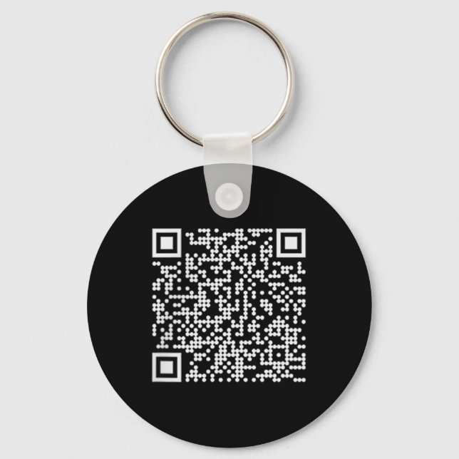 Trump Dance Qr Funny President Trump Dancing Code  Keychain (Front)