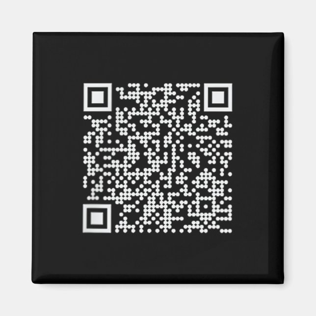 Trump Dance Qr Funny President Trump Dancing Code  Magnet (Front)
