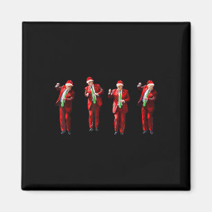 Trump Dance Santa Claus Christmas Xmas Pajamas Hol Magnet