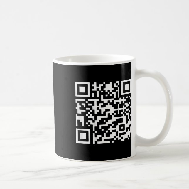 Trump Dance Troll Qr Funny President Trump Dance C Coffee Mug (Right)