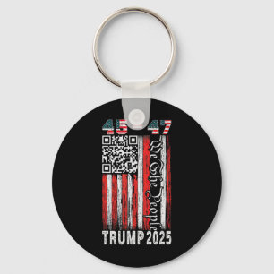 Trump Dance Troll Qr Funny President Trump Dance C Keychain