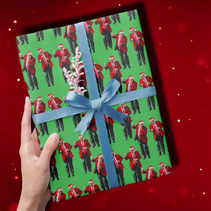 Trump Dance Trump Santa Hat Claus Dance Wrapping Paper
