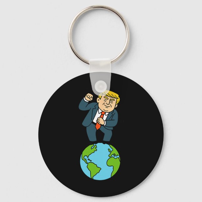 Trump Dancing Funny Saying  Keychain (Front)