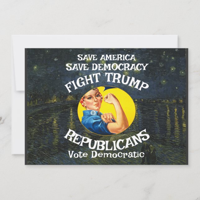 Trump Dead Save the Date Party Invitation (Front)