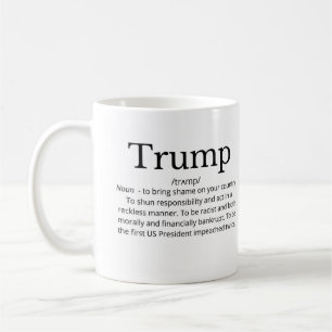 trump definition political funny coffee mug