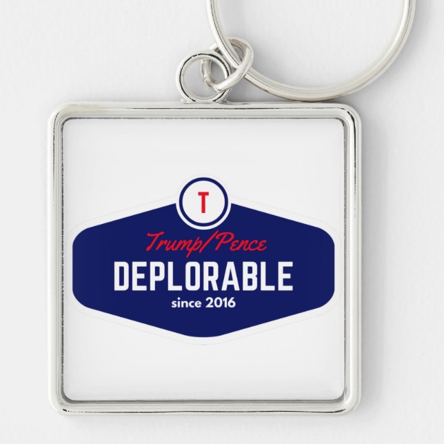 trump deplorable keychain (Front)