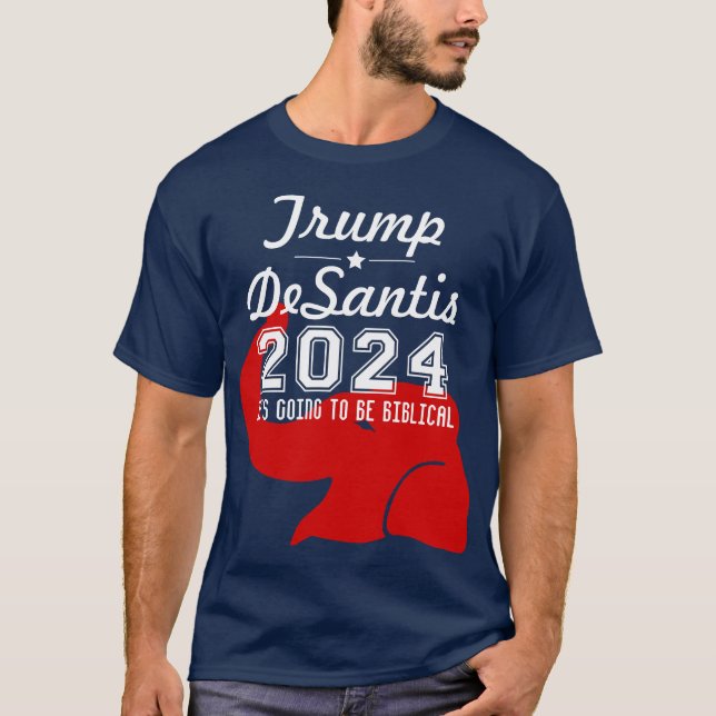 TRUMP DESANTIS 2024 BIBLICAL T-Shirt (Front)