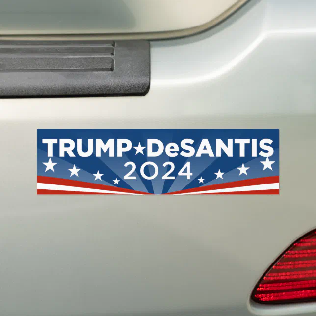 Trump DeSantis 2024 Bumper Sticker Zazzle