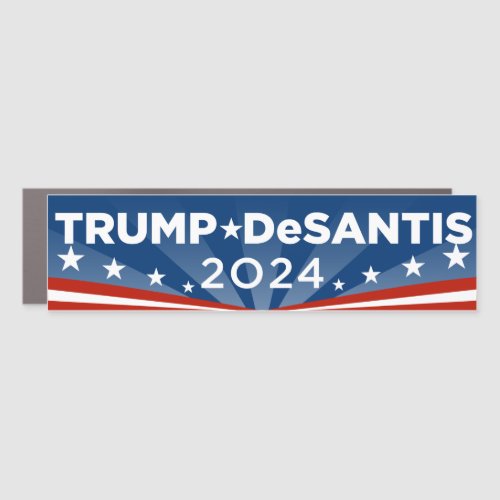 Trump DeSantis 2024 Trump 2024 Bumper Car Magnet