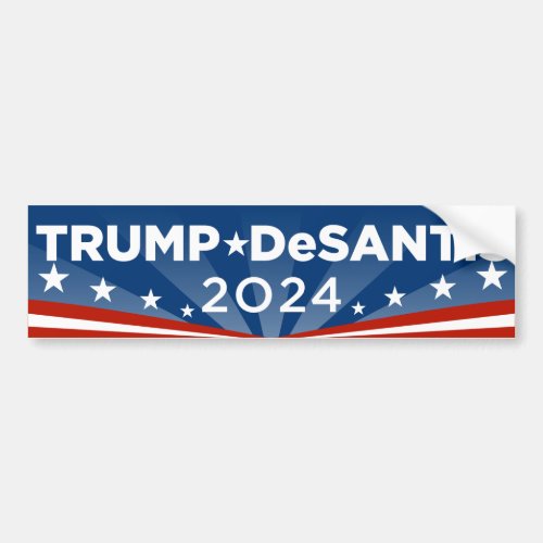 Trump DeSantis 2024 Trump 2024 Bumper Sticker