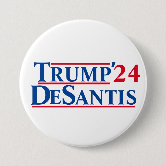 Trump / DeSantis '24 Button (Front)